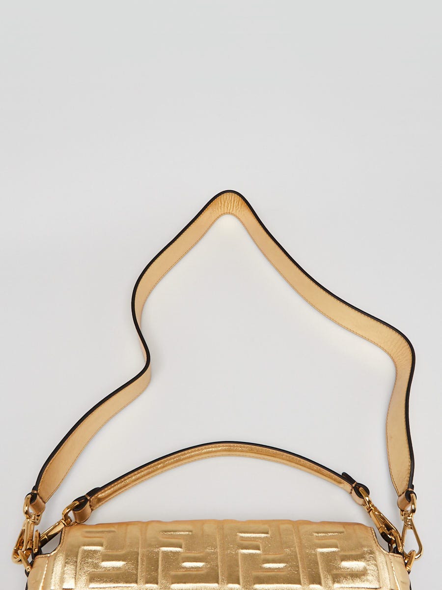 絶対一番安い Vibrato Oro Fendi FF Bag Baguette Leather Nappa Embossed バッグ