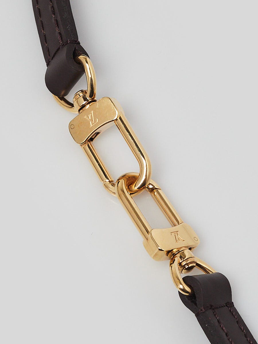 Louis Vuitton 16mm Brown Leather Shoulder Strap - Yoogi's Closet