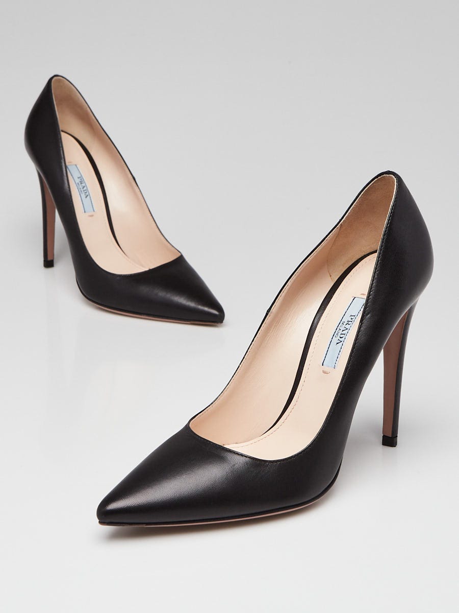 Prada pointy toe clearance pump