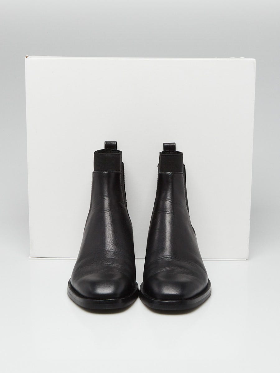3.1 Phillip Lim Black Leather Alexa Chelsea Studded Ankle