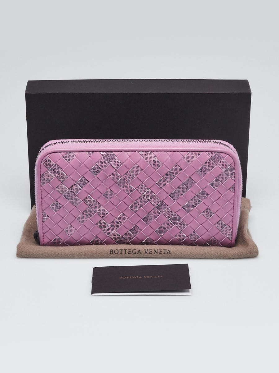 Lv long wallet with zip ( inside pink or purple leather )