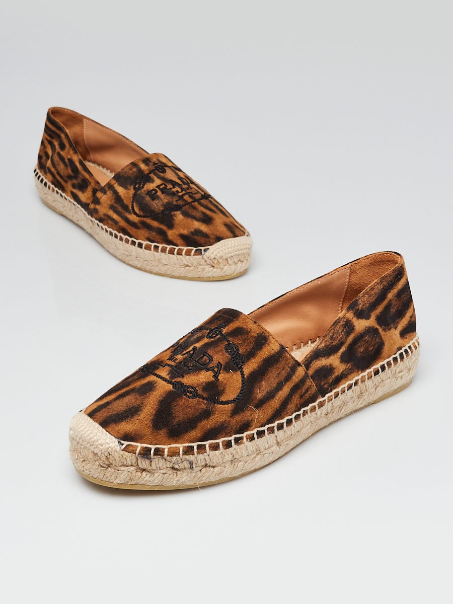 Prada on sale leopard flats