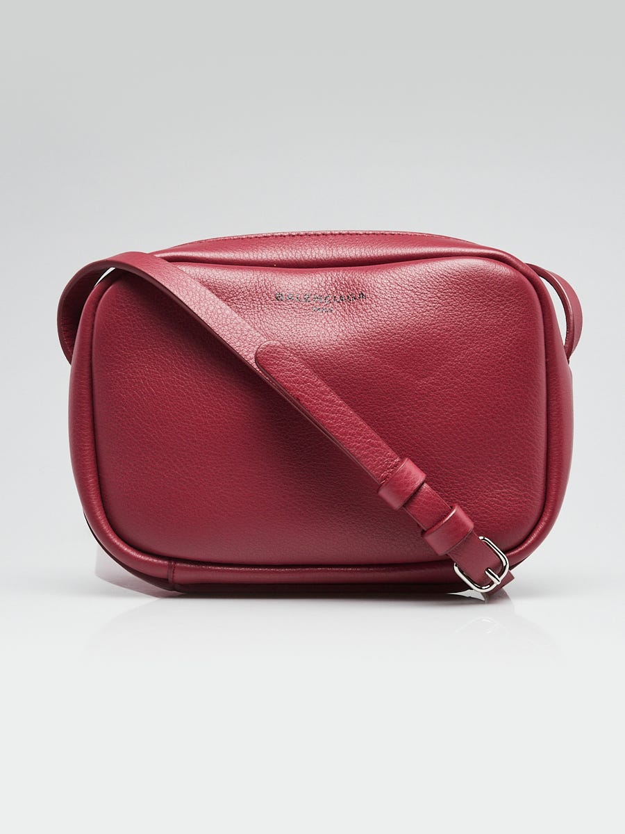 Balenciaga Red Calfskin Leather Everyday Camera XS Bag - Yoogi's Closet
