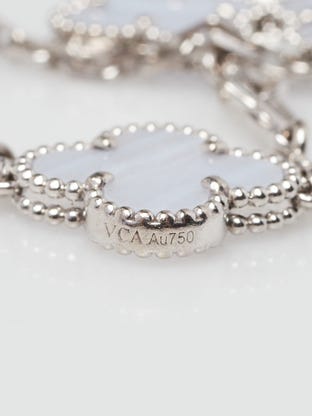 Louis Vuitton Silver White Sweet Monogram Charm Bracelet - Yoogi's