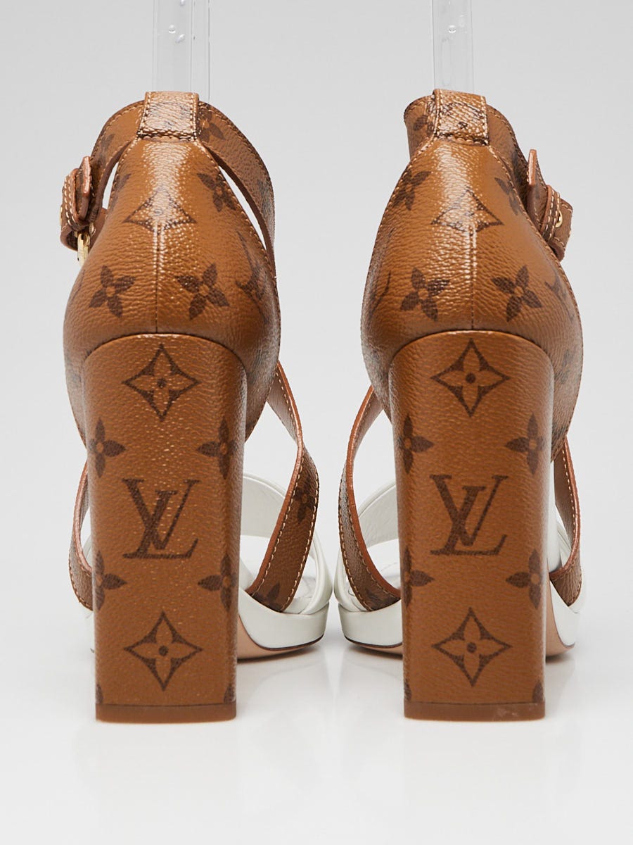 Louis Vuitton Black Monogram Canvas and Leather Matchmake Pumps
