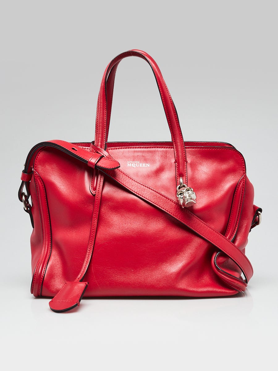 Alexander mcqueen red online handbag