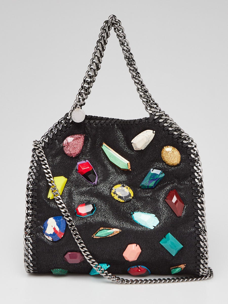 Stella McCartney Black Shaggy Dear Faux Leather Star