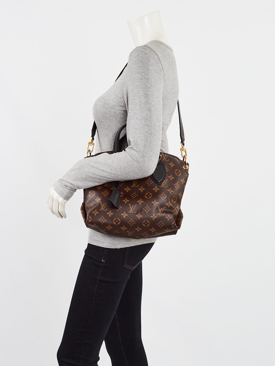Louis Vuitton Black Monogram Canvas Flower Zipped Tote PM Louis Vuitton Black Monogram Canvas Flower Zipped Tote PM