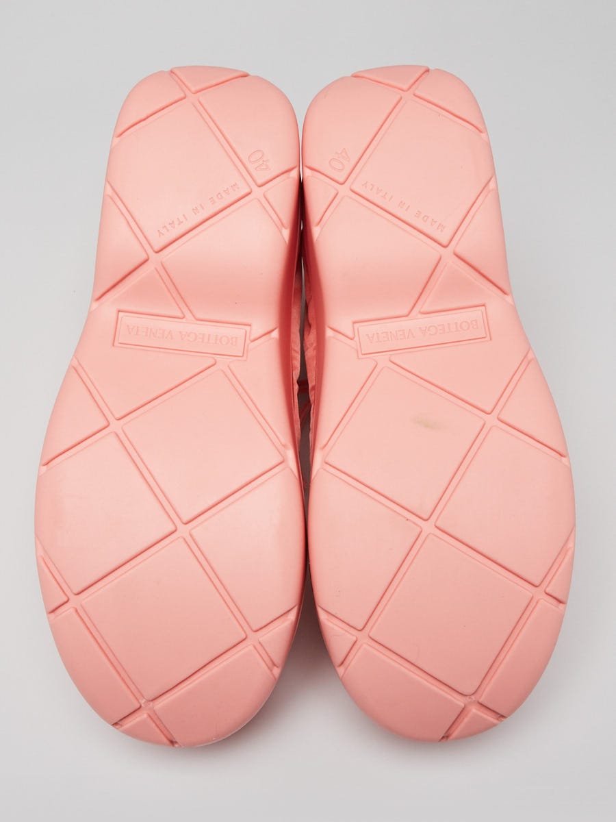 Bottega Veneta Flamingo Pink Technical Fabric/Rubber Puddle
