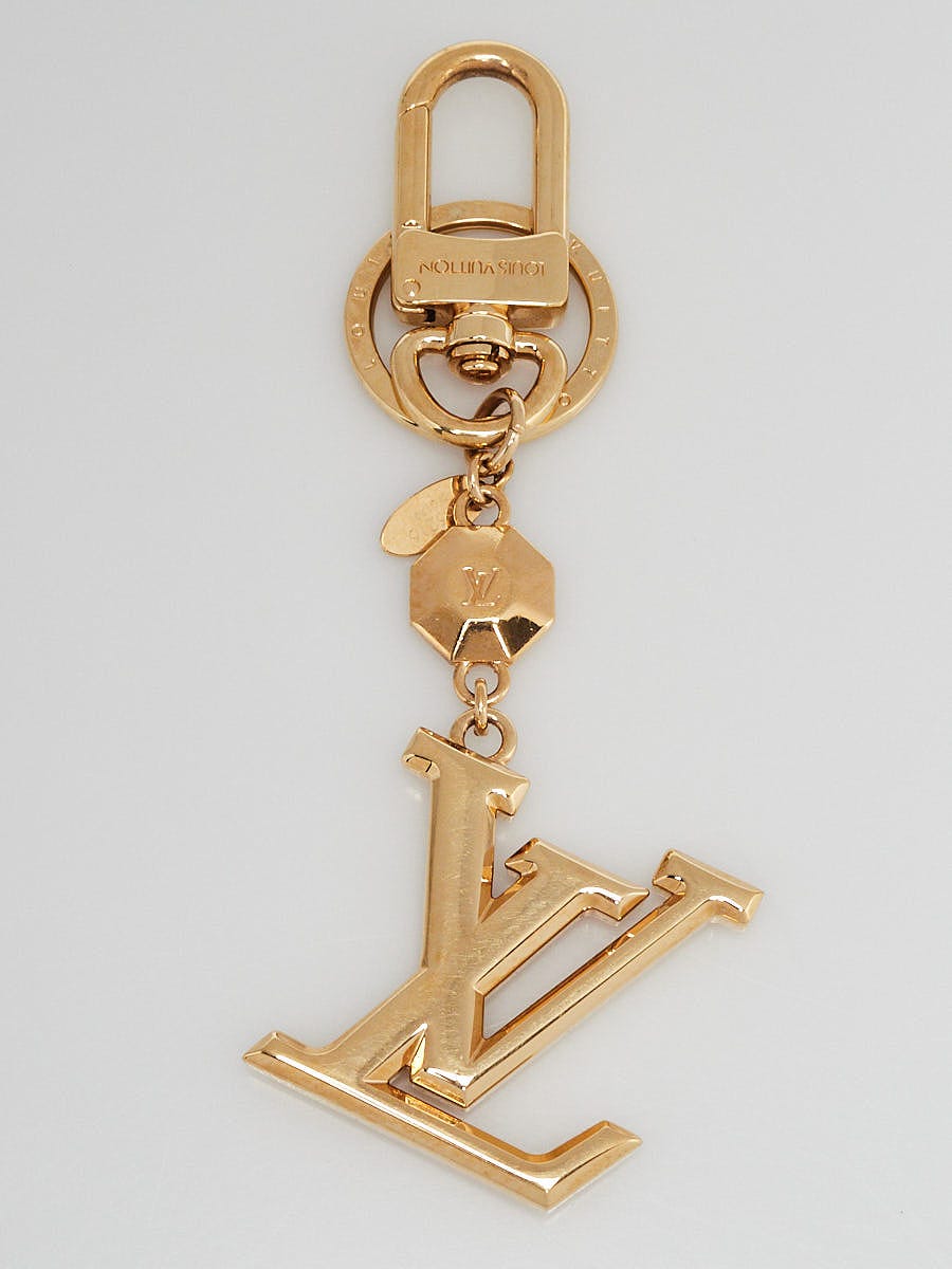 Louis Vuitton Louis Vuitton Facettes Gold Tone Key Chain/ Bag Charm