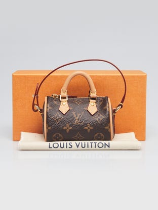 Louis Vuitton Micro Alma Bag Charm Monogram Metal & Canvas