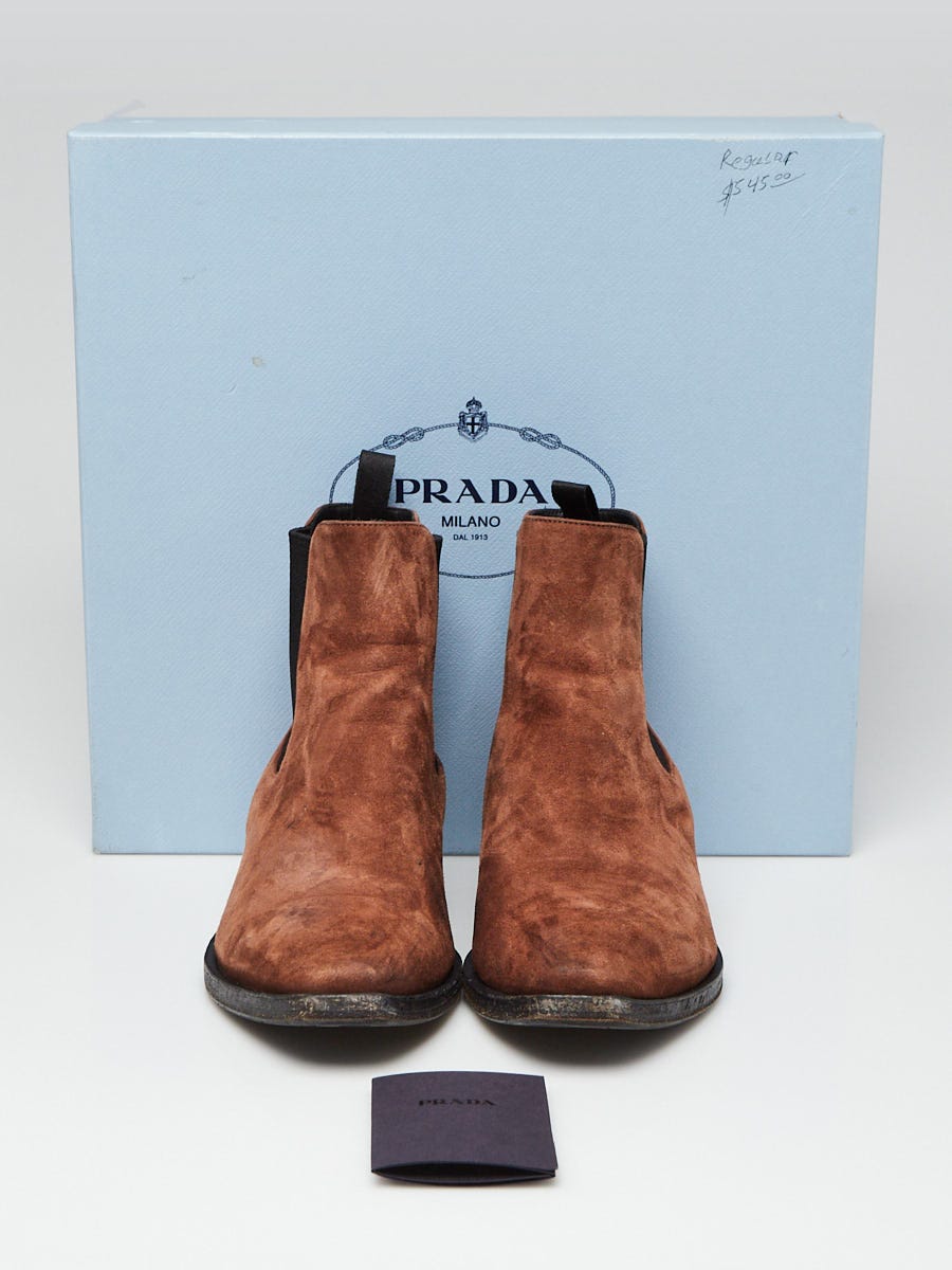 Prada suede 2024 ankle boots