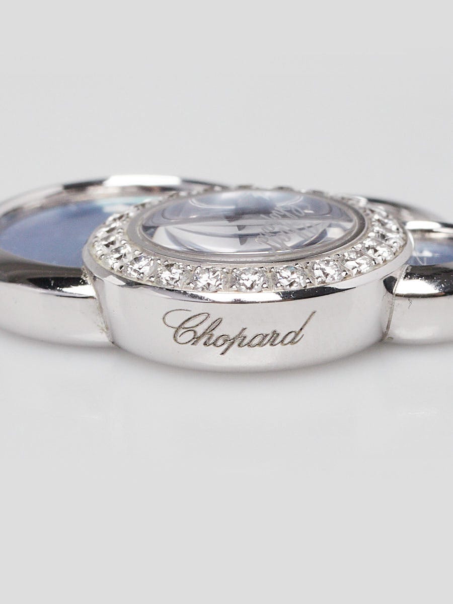 Chopard 18k White Gold and Diamond with Blue Mother of Pearl