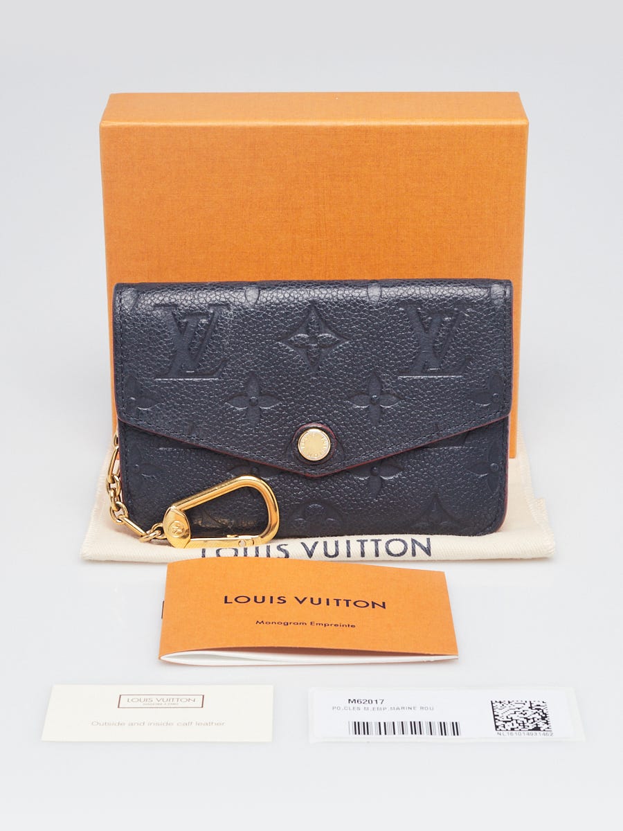 SOLD Louis Vuitton M62017 Key Pouch Navy & Red