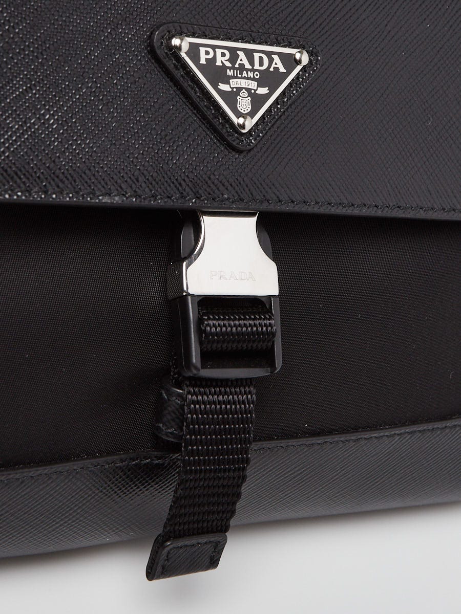 ★PRADA★RENYLON クロスバッグ Prada Black ReNylon/Saffiano Leather Crossbody Bag 2VD053