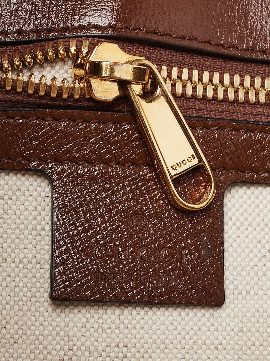 Gucci Beige/Ebony GG Supreme Canvas and Leather GG Small Tote Bag - Yoogi's  Closet