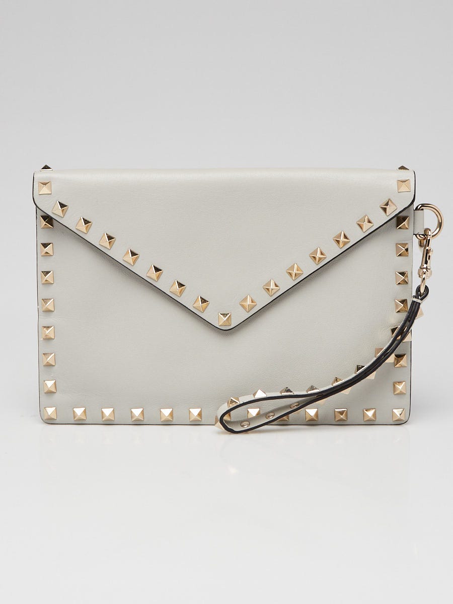 Valentino grey clutch online bag