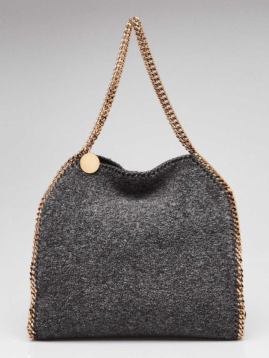 Stella McCartney Grey Faux Shearling Small Falabella Tote