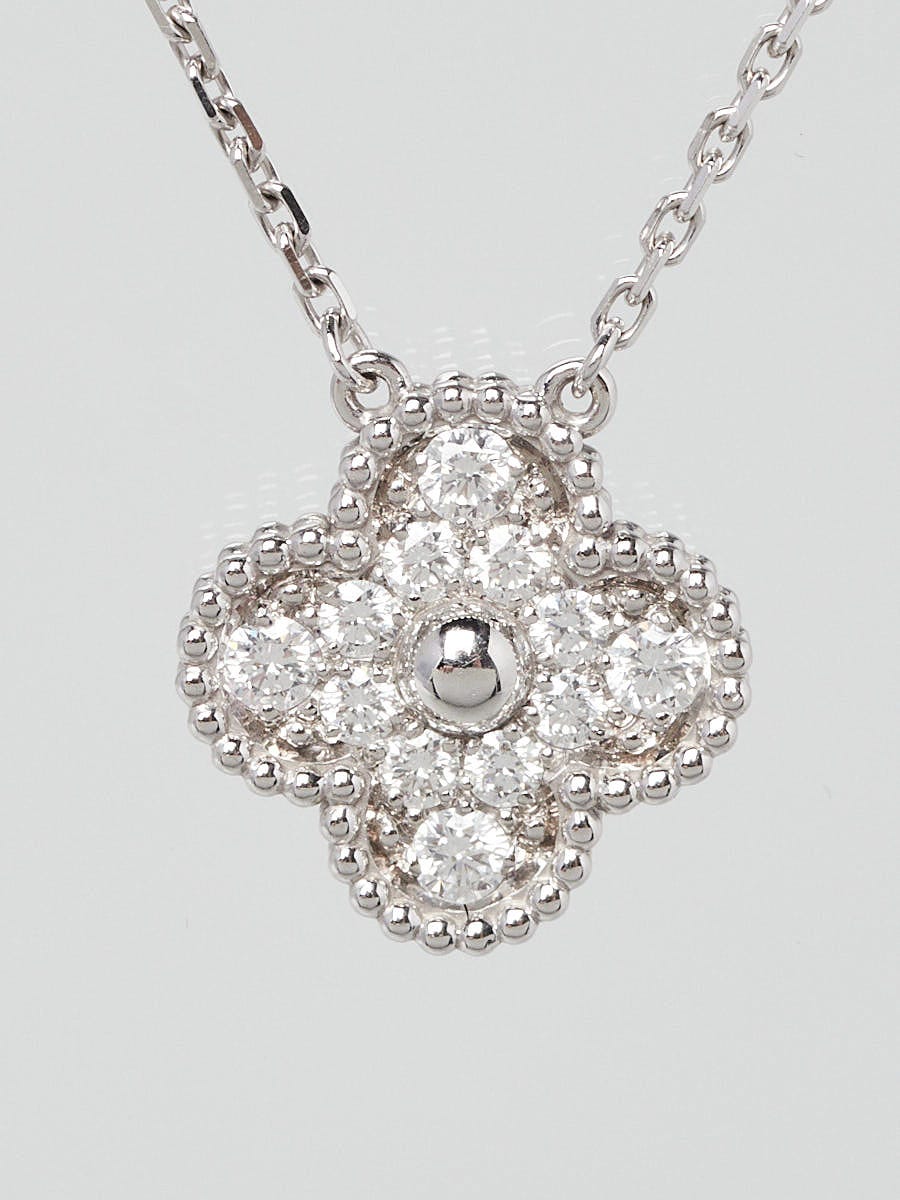 Van Cleef & Arpels Van cleef arpels necklace diamond pure alhambra  India | Ubuy