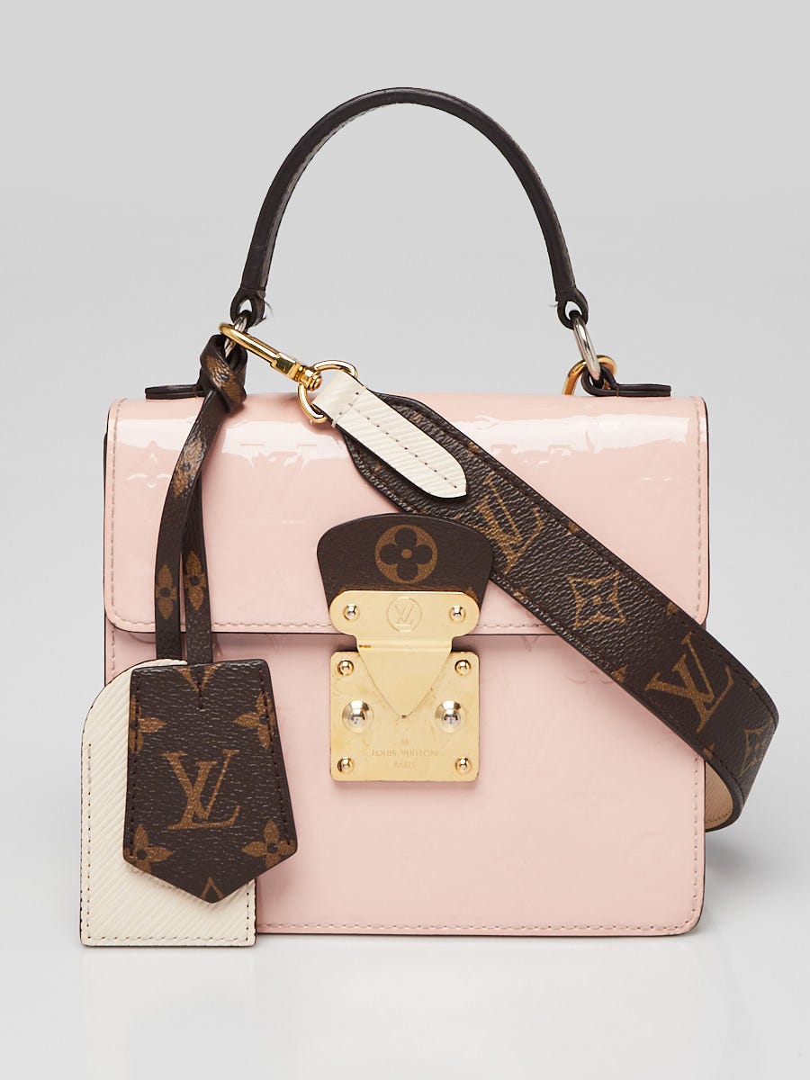 Louis Vuitton Rose Ballerine Monogram Vernis Leather Bag