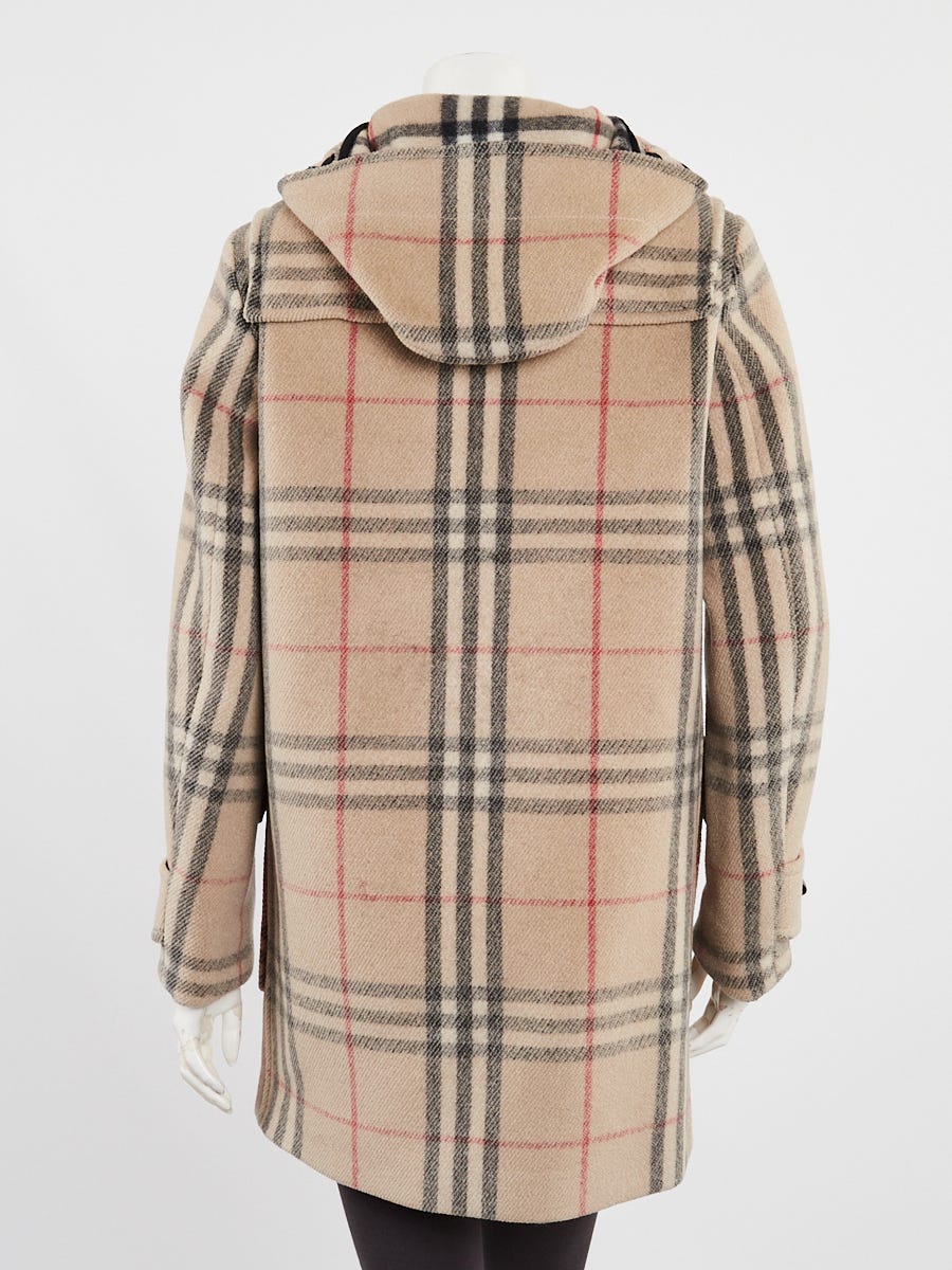 Burberry★バーバリー★素敵！CHECK HOODED DUFFLE COAT 25627016_55667952_600.jpg