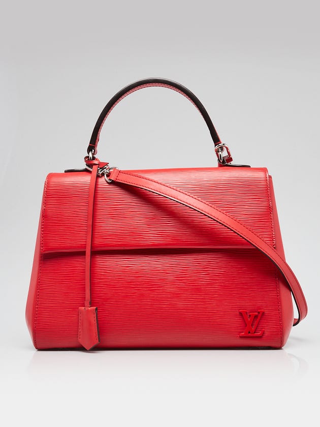 Louis Vuitton Coquelicot Epi Leather Cluny MM Bag