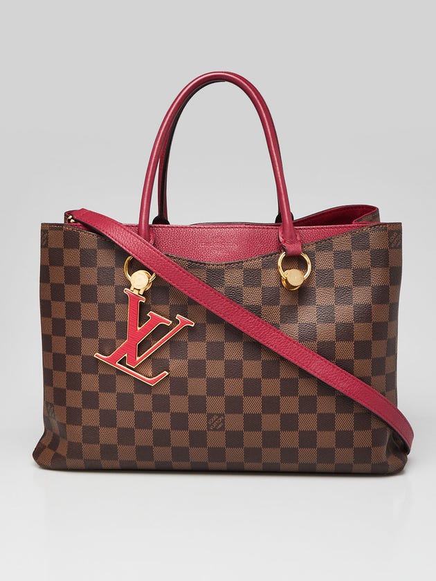 Louis Vuitton Lie De Vin Damier Canvas Riverside Tote Bag