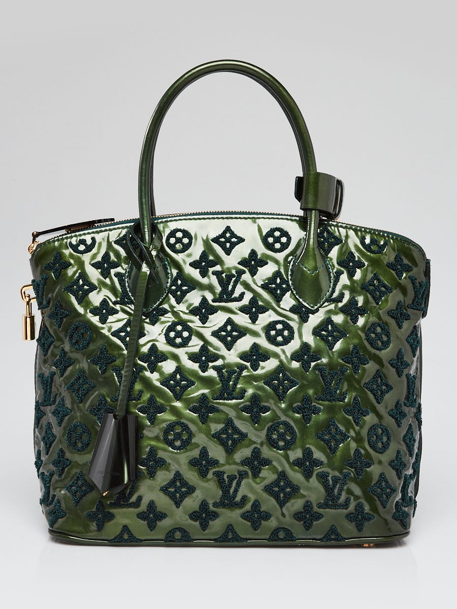 Authentic Louis Vuitton Green Monogram Limited Edition Green Monogram  Fascination Lockit Handbag