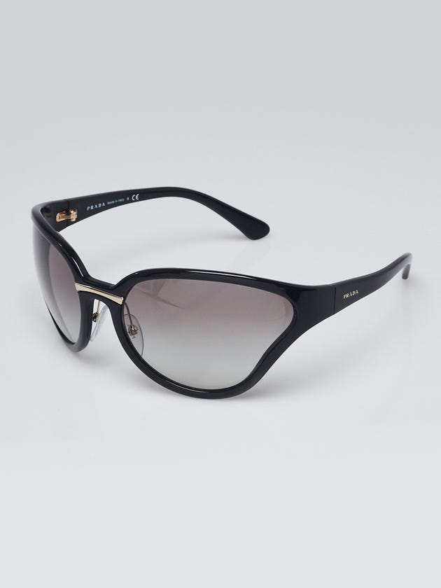 Prada Black Acetate Oversized Shield Sunglasses - SPR22V