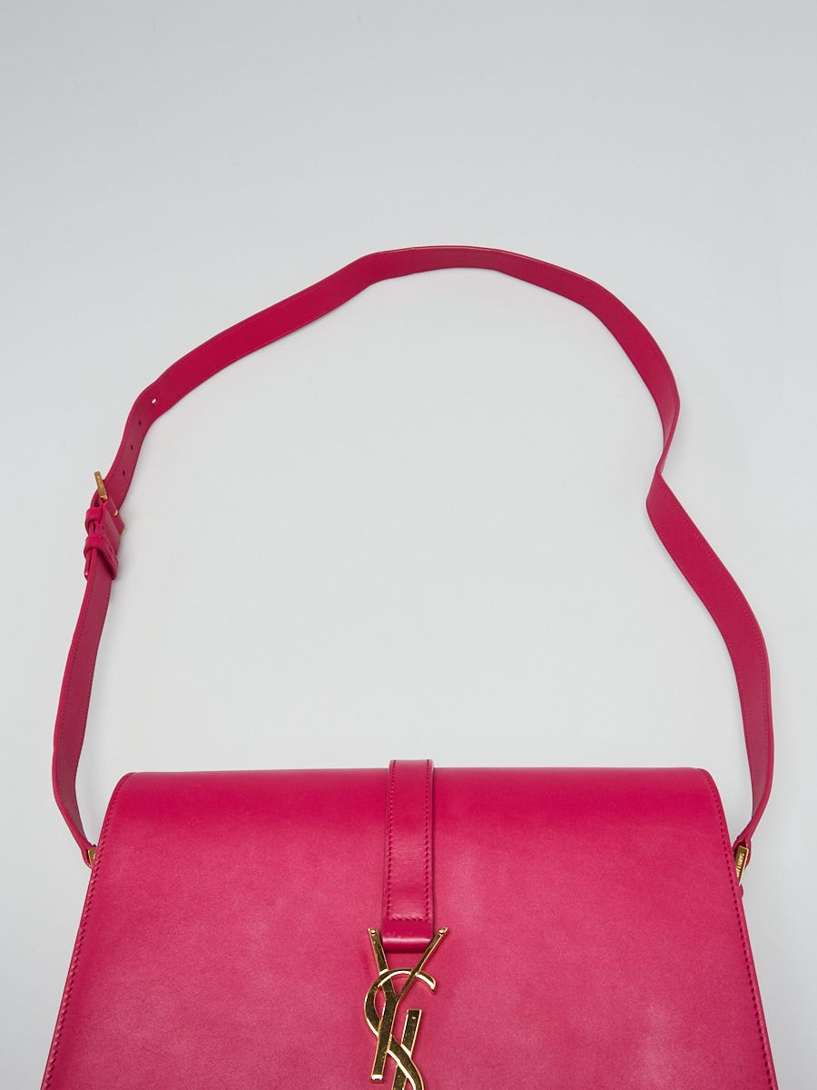 Yves Saint Laurent Pink Smooth Calfskin Leather Monogramme