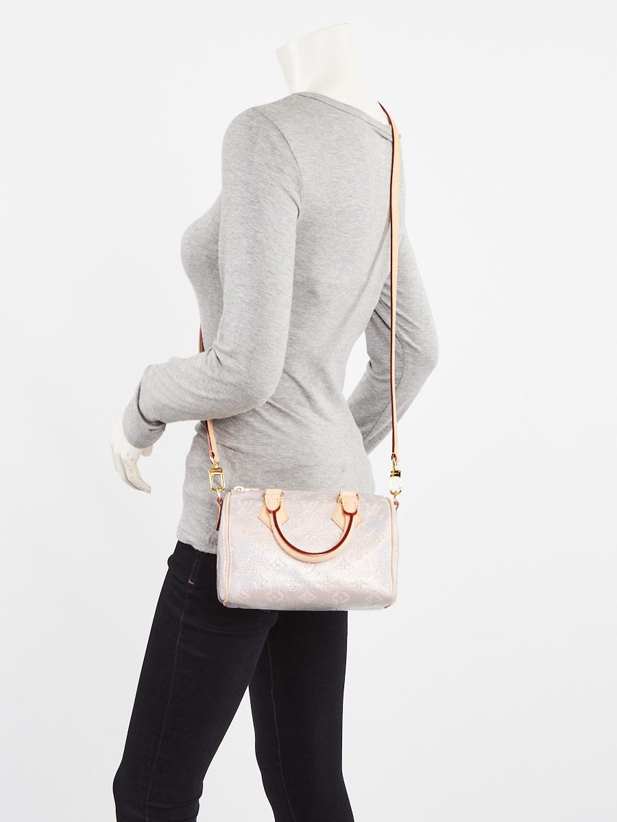 Louis Vuitton Pink Monoglam Coated Canvas Speedy 20 Bag | Yoogi's