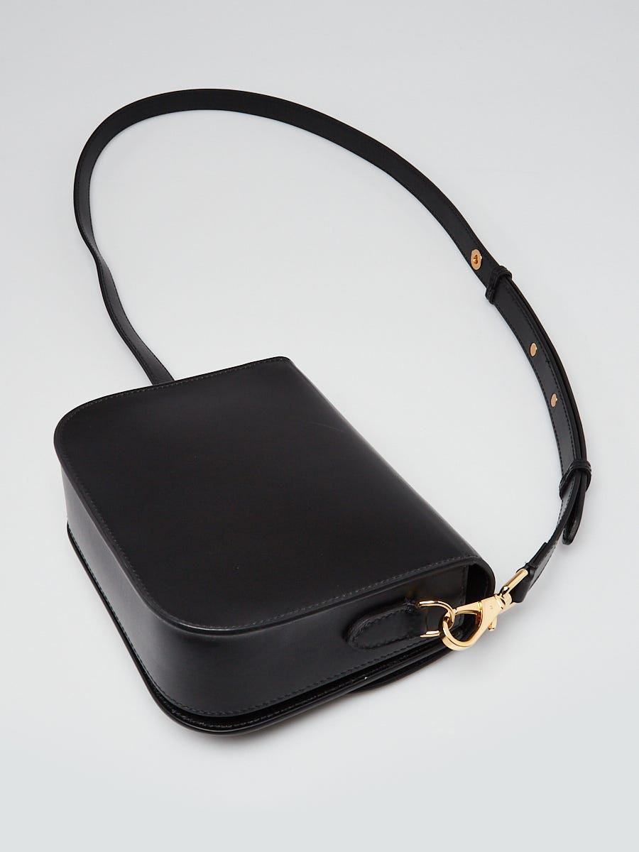 Burberry Black Calfskin Leather Small Elizabeth Crossbody