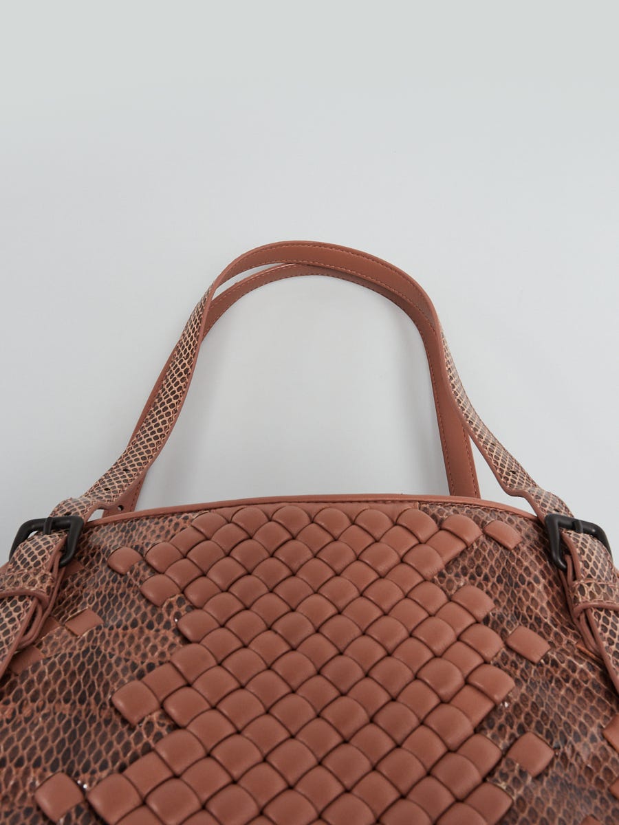 Bottega Veneta Dahlia Intrecciato Woven Nappa Leather and Ayers
