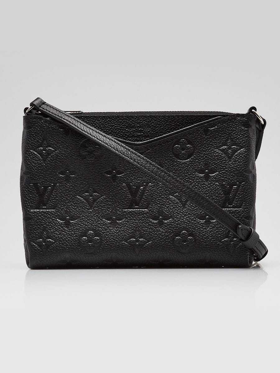 Louis Vuitton バッグ Louis Vuitton Black Monogram Empreinte Leather Pallas