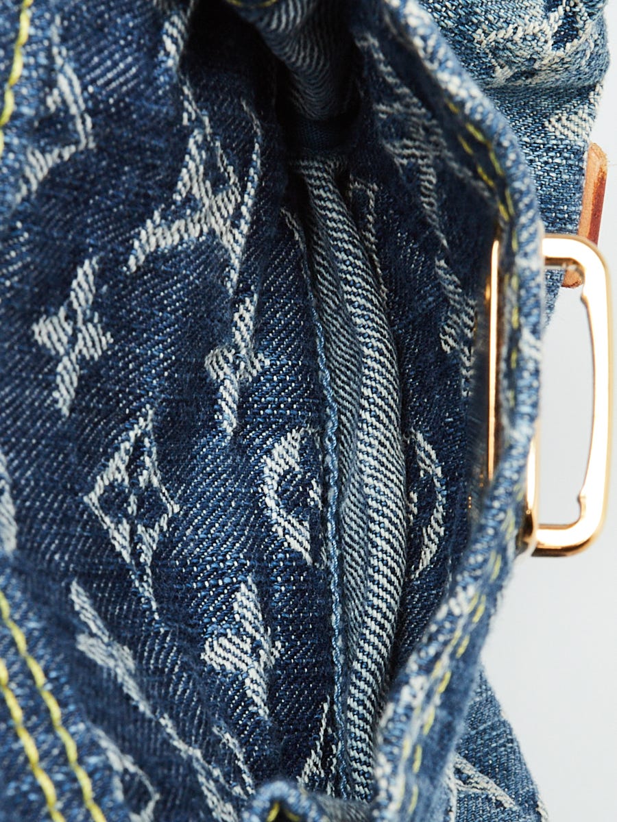 Louis Vuitton Blue Denim Monogram Denim Baggy GM Bag Louis Vuitton Blue Denim Monogram Denim Baggy GM Bag