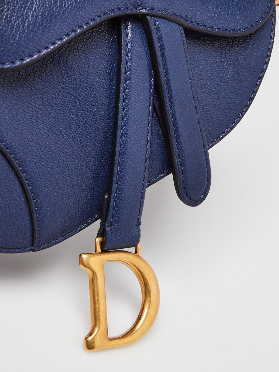 Navy blue discount dior saddle bag