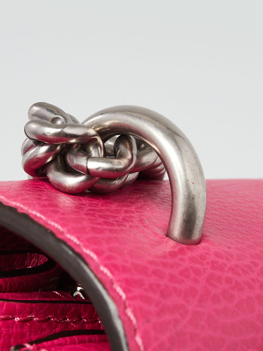 Gucci Rosa Pebbled Leather GUCCIFY Pearl Embellished Dionysus