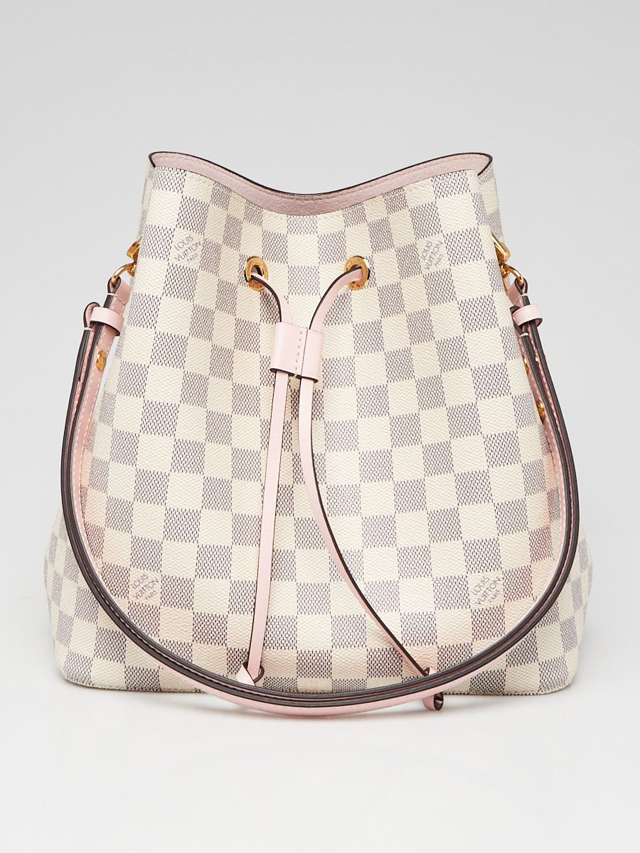 Louis Vuitton Rose Ballerine Damier Azur NeoNoe Bag | Yoogi's Closet