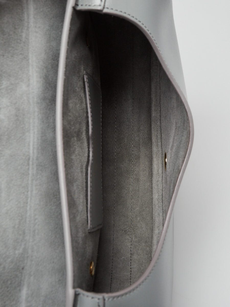 【ヴィンテージ】Rank:S☆Dior Grey Bobby Medium ショルダー Christian Dior Grey Smooth Calfskin Leather Medium Bobby