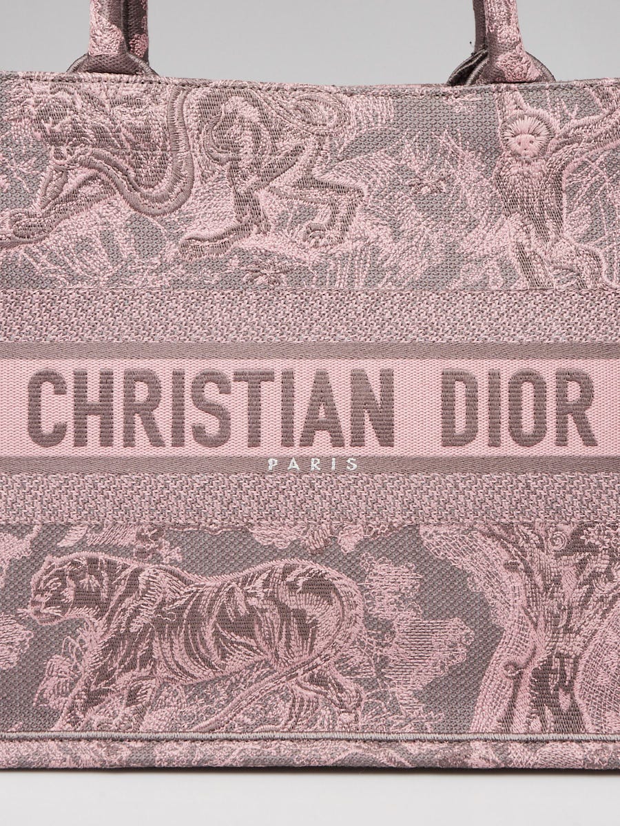 Christian Dior Pink/Grey Toile de Jouy Small Dioriviera Book Christian Dior Pink/Grey Toile de Jouy Small Dioriviera Book