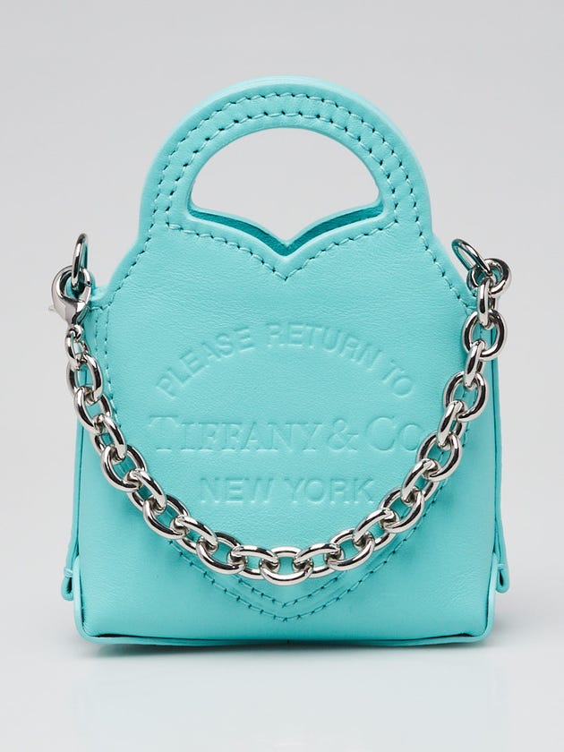 Tiffany & Co. Blue Leather Nano Bag | Yoogi's Closet