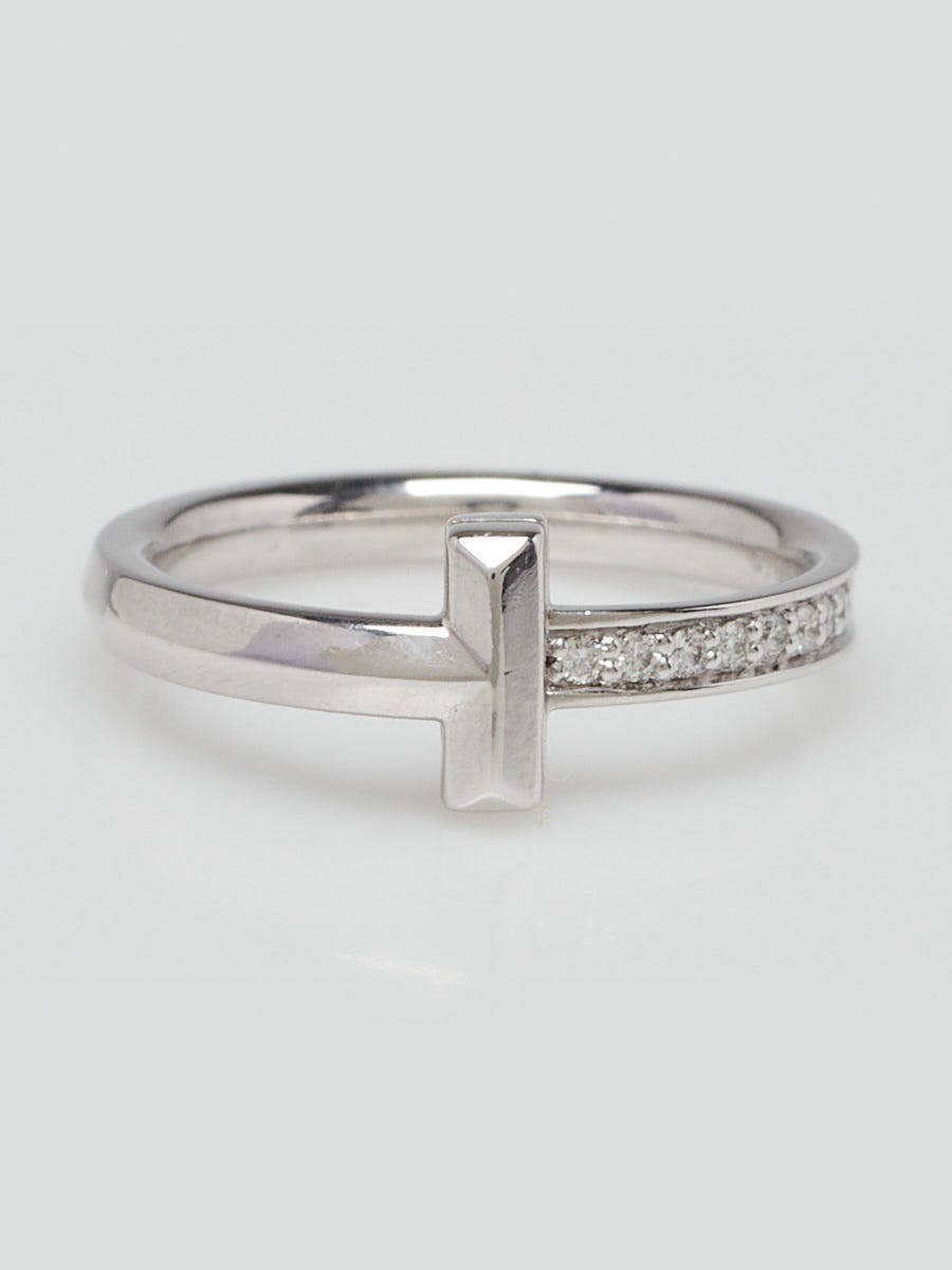 定価396,000円 TIFFANY T1 リング ホワイトゴールド&ダイヤ Tiffany T:T1 Ring in White Gold with Diamonds | Tiffany & Co. US