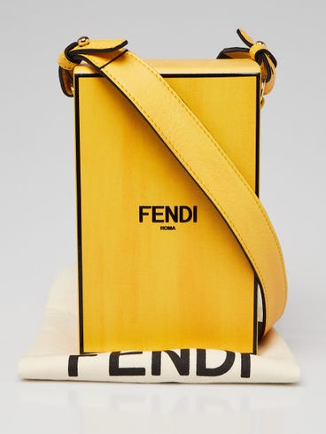 Fendi yellow box bag Clearance
