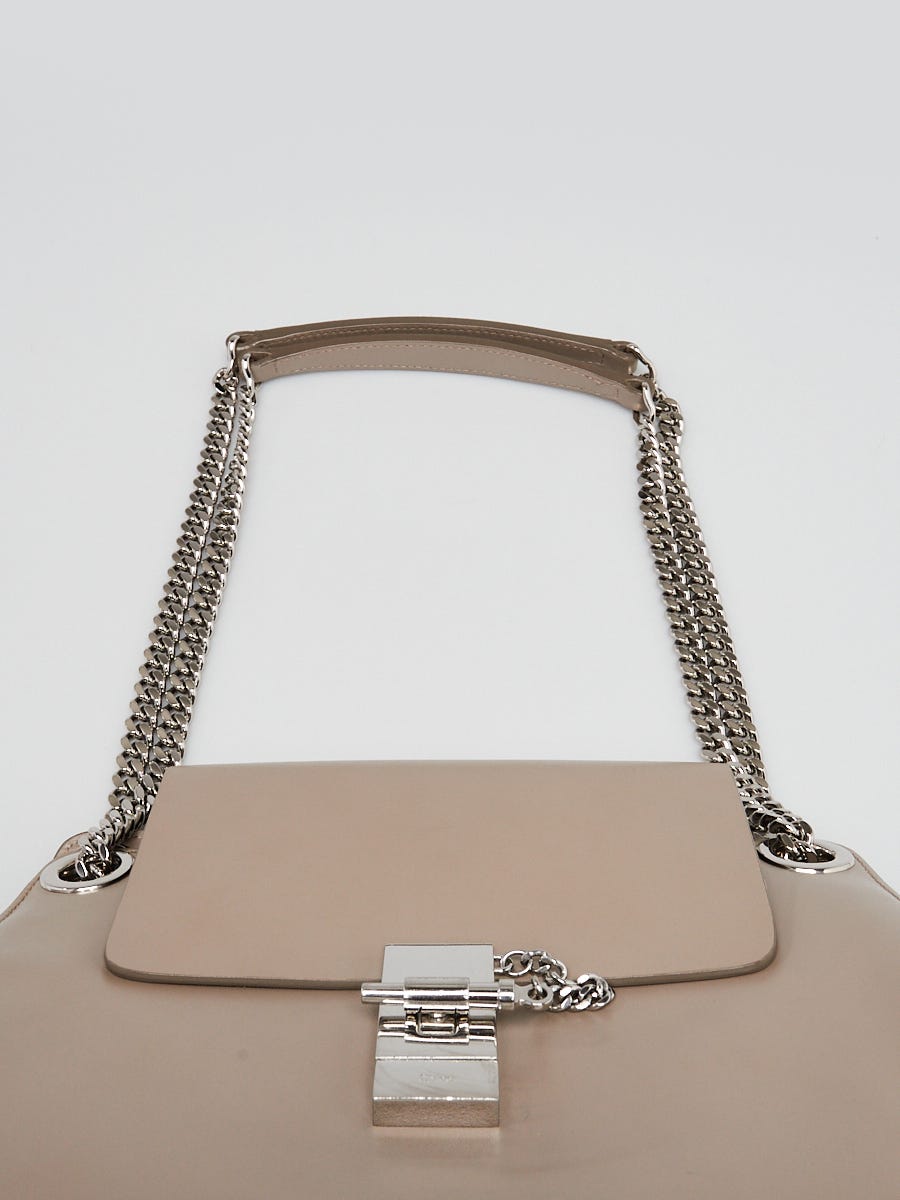 Chloe Motty Grey Smooth Leather Annie Medium Shoulder Bag 