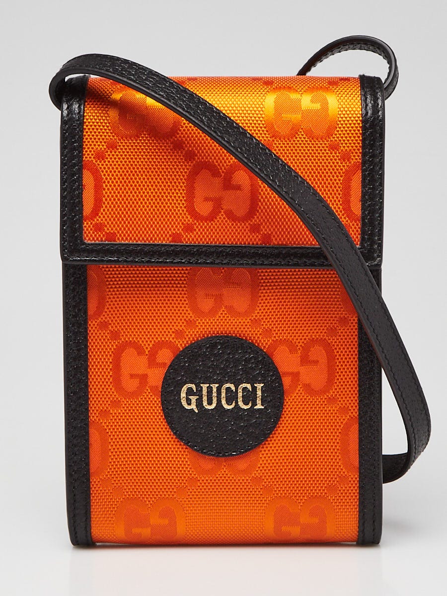 Gucci Orange GG Nylon Off The Grid Mini Crossbody Bag | Yoogi's Closet