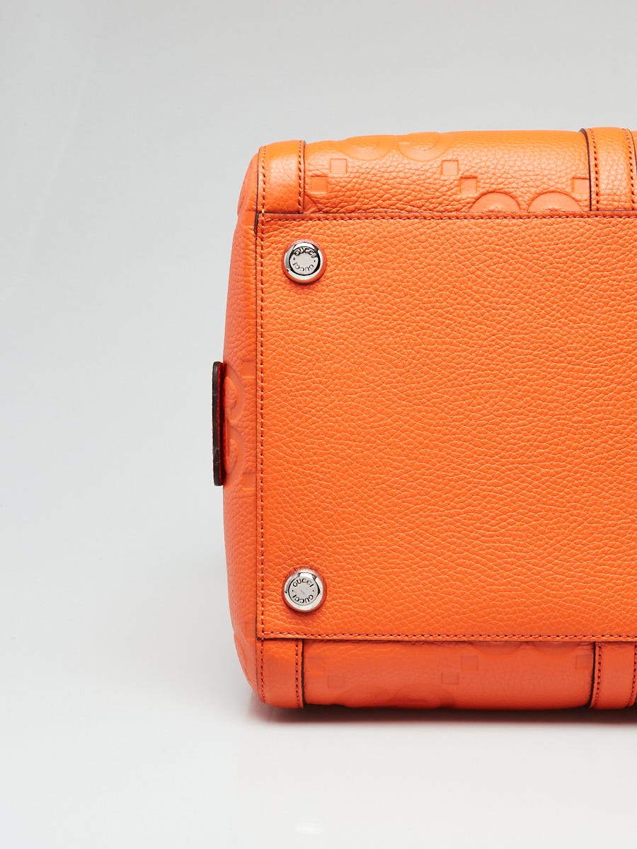 GUCCI Bamboo Shoulder Bag Leather Suede Orange Authentic Tote Purse Handbag  Vintage #2897 | Auctionninja.com