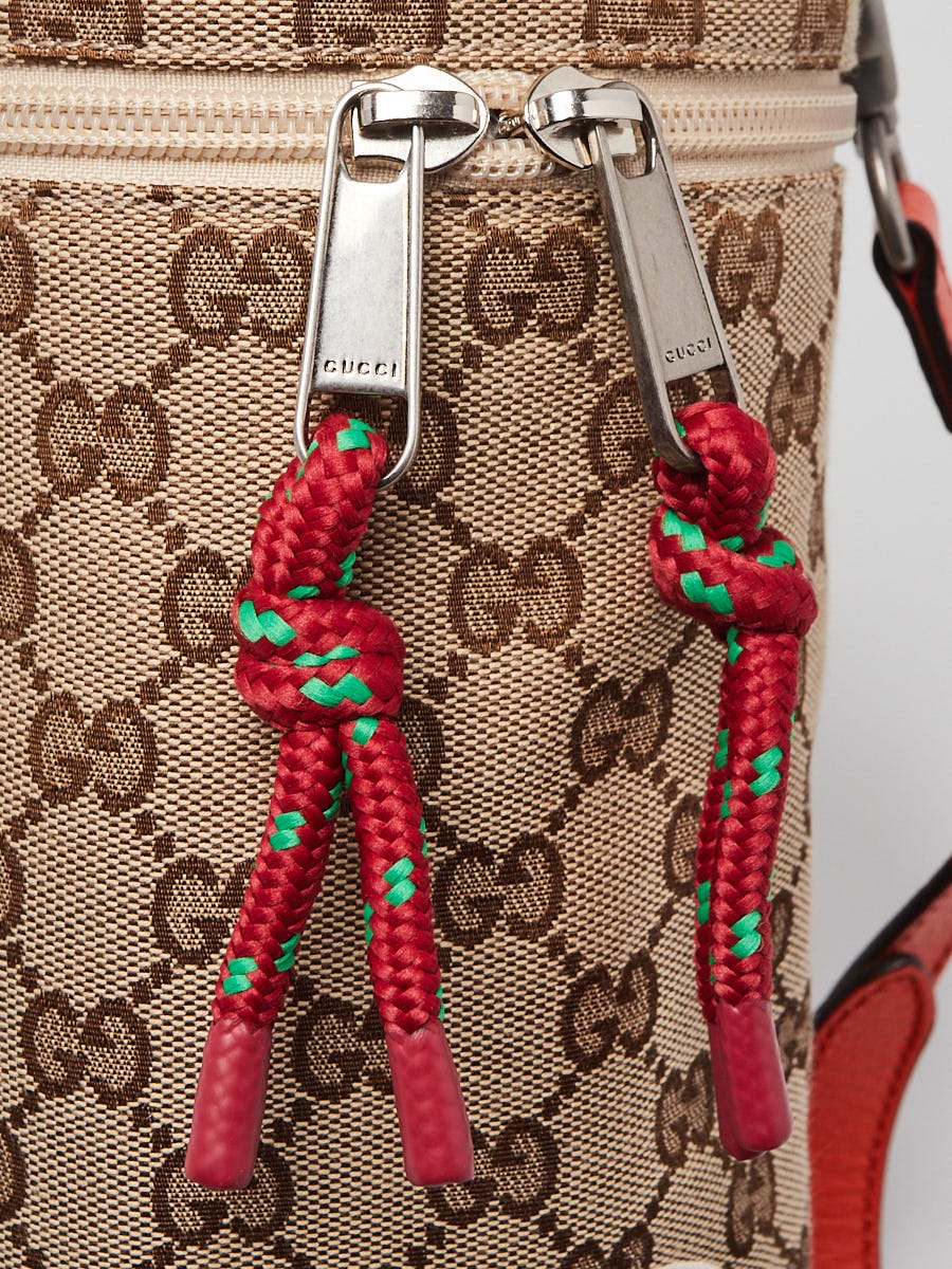 Gucci X The North Face Beige/Orange GG Canvas Cylinder Gucci X The North Face Beige/Orange GG Canvas Cylinder
