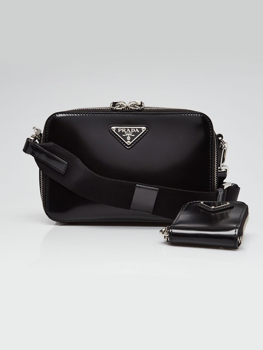 Prada Black Tessuto Nylon Saffiano Leather Crossbody Satchel Bag – Queen  Bee of Beverly Hills