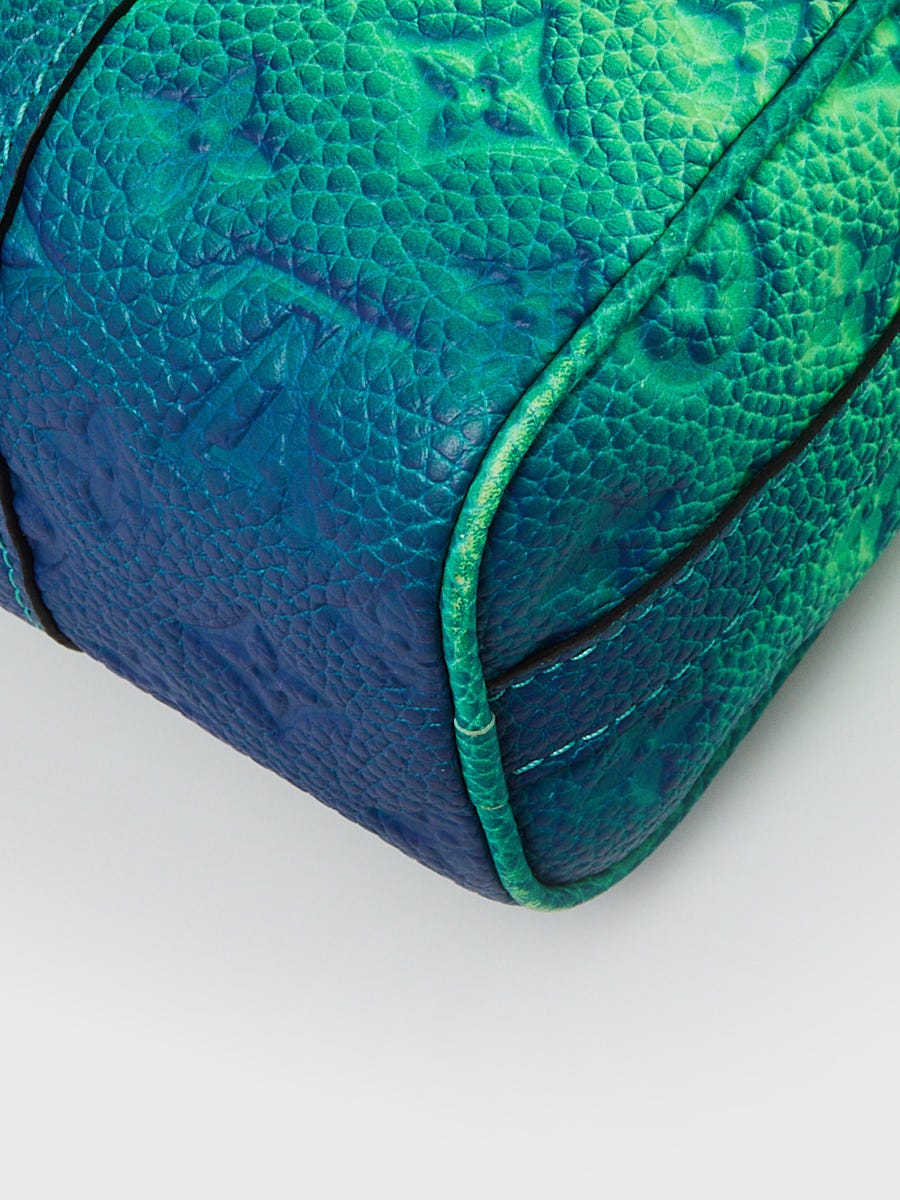 Louis Vuitton Limited Edition Blue/Green Monogram Taurillon