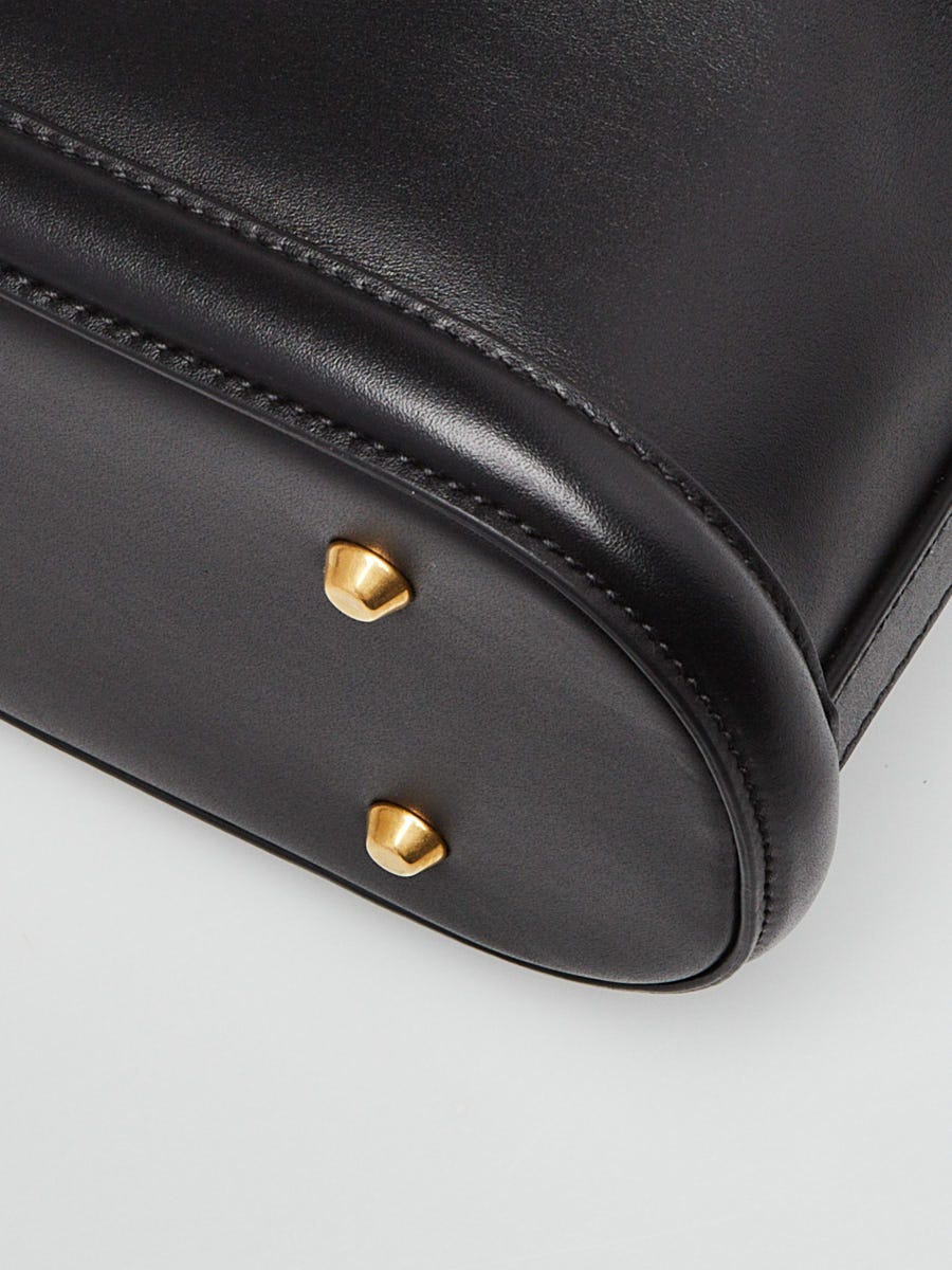 917 C3 ミッド ブラック デッドストック品 Christian Dior Black Calfskin Leather Medium C'est Dior Bucket Bag